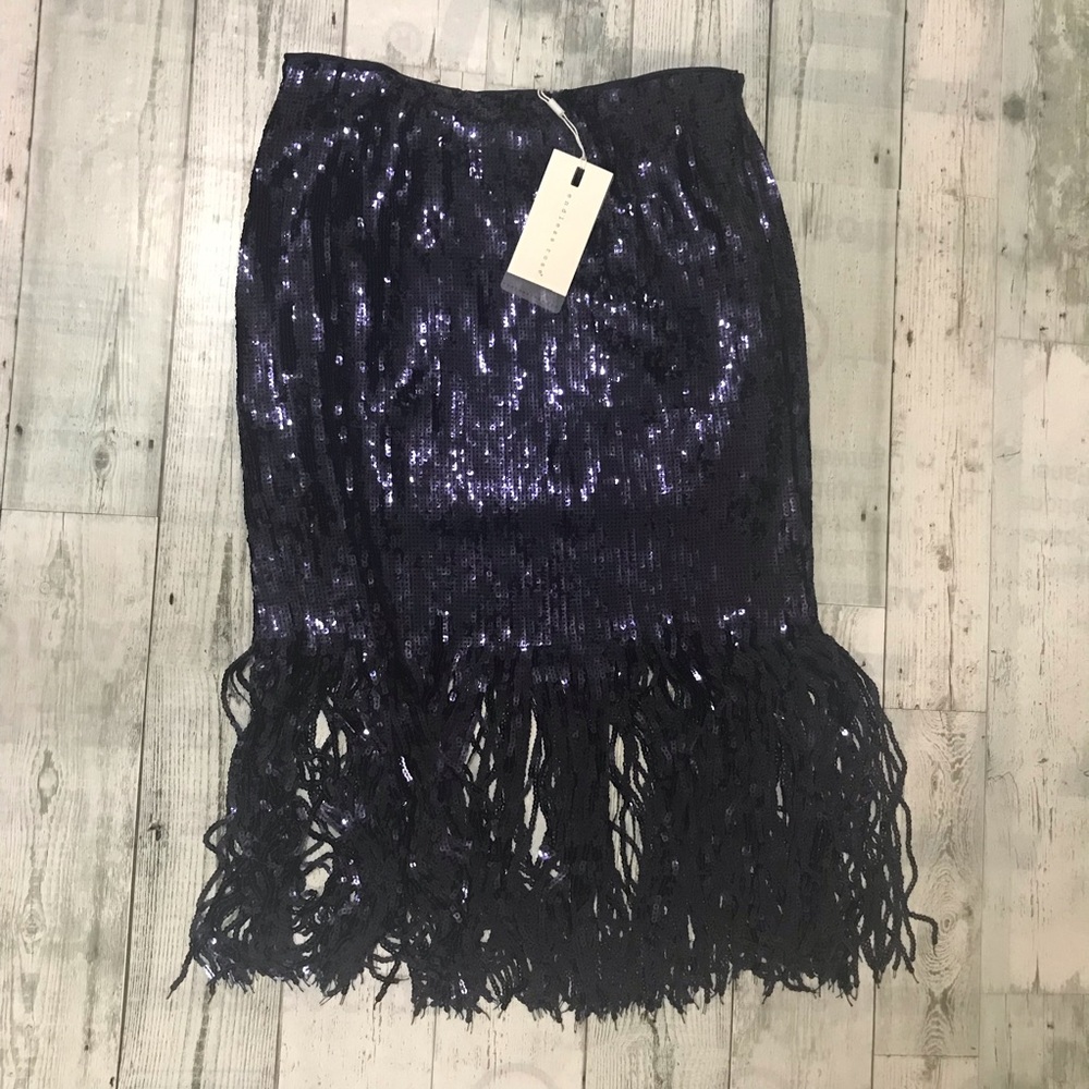 Endless Rose Sequin Fringed Skirt - Picture 7 of 8